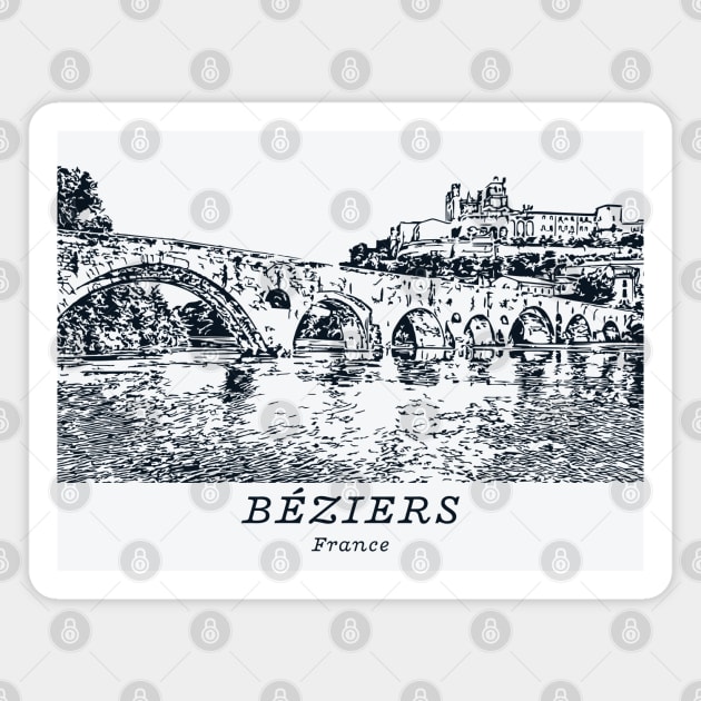 Béziers - France Magnet by Lakeric